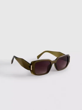 Sonnenbrille mit eckigem Rechteckrahmen