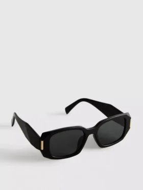 Sonnenbrille mit eckigem Rechteckrahmen