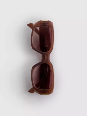 Sonnenbrille mit eckigem Rechteckrahmen