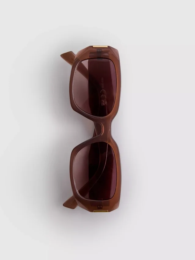 Sonnenbrille mit eckigem Rechteckrahmen Sonnenbrille mit eckigem Rechteckrahmen