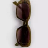 Sonnenbrille mit eckigem Rechteckrahmen Sonnenbrille mit eckigem Rechteckrahmen