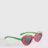 Sonnenbrille mit Erdbeer-Rahmen
