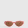 Sonnenbrille mit ovalem Rahmen
