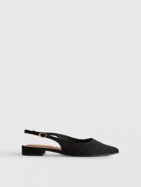 Spitze Slingback-Pantoletten