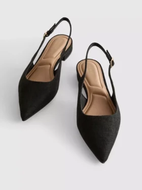 Spitze Slingback-Pantoletten