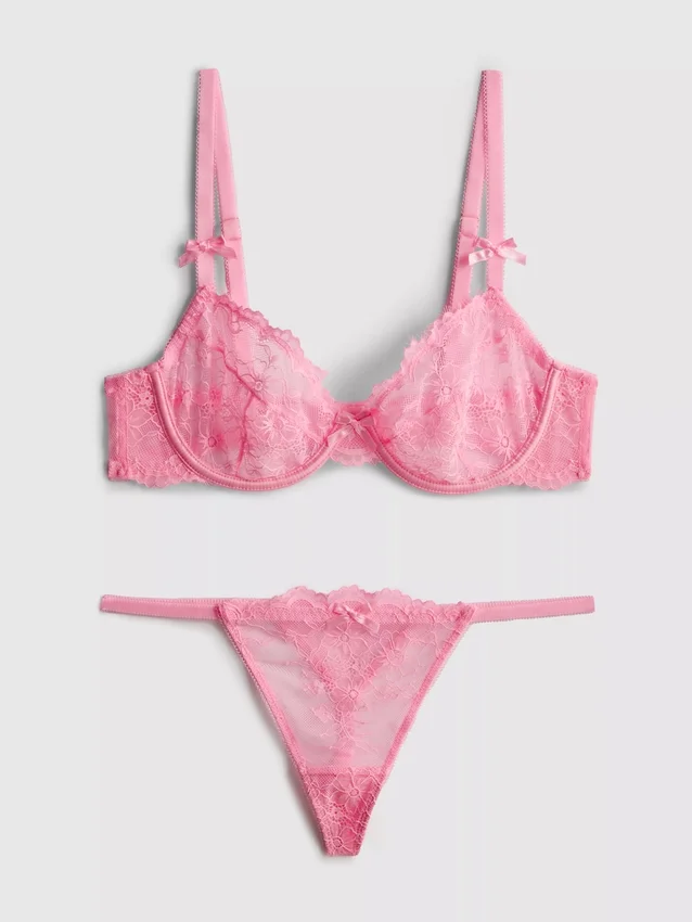 Spitzen-Dessous-Set mit Bügel Spitzen-Dessous-Set mit Bügel
