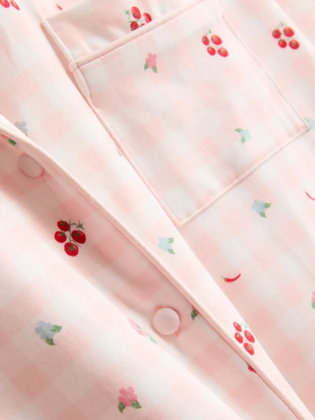 Stacey Solomon Boyfriend-Schlafanzug im Gingham-Muster Stacey Solomon Boyfriend-Schlafanzug im Gingham-Muster