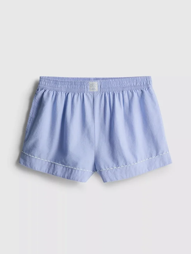 Stacey Solomon – gewebte Baumwoll-Schlafanzug-Shorts Stacey Solomon – gewebte Baumwoll-Schlafanzug-Shorts