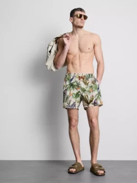 Strandshorts mit Dschungel-Struktur Strandshorts mit Dschungel-Struktur