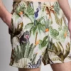 Strandshorts mit Dschungel-Struktur Strandshorts mit Dschungel-Struktur
