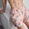 Strandshorts mit Flamingo-Struktur Strandshorts mit Flamingo-Struktur