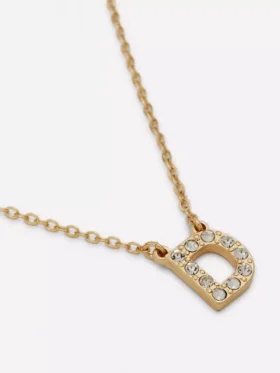 Strass-Initialen-Halskette