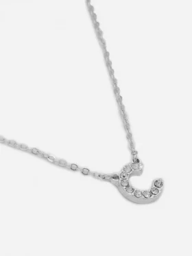 Strass-Initialen-Halskette