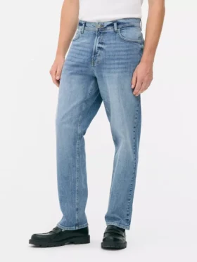 Stretch-Jeans mit geradem Bein