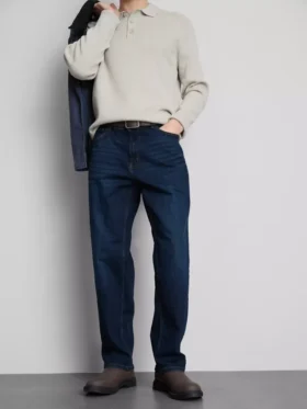 Stretch-Jeans mit geradem Bein Stretch-Jeans mit geradem Bein
