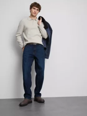 Stretch-Jeans mit geradem Bein Stretch-Jeans mit geradem Bein