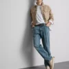 Stretch-Jeans mit geradem Bein Stretch-Jeans mit geradem Bein