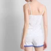 Stretch-Schlafanzug mit kurzen Hosen aus baumwollreicher Mischung Stretch-Schlafanzug mit kurzen Hosen aus baumwollreicher Mischung
