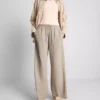Strukturierte Hose mit weitem Bein Strukturierte Hose mit weitem Bein