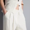 Strukturierte Hose mit weitem Bein Strukturierte Hose mit weitem Bein