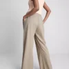 Strukturierte Hose mit weitem Bein Strukturierte Hose mit weitem Bein
