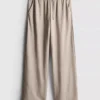 Strukturierte Hose mit weitem Bein Strukturierte Hose mit weitem Bein