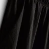 Strukturierte Hose mit weitem Bein