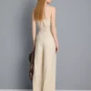 Strukturierte Plissee-Hose mit weitem Bein Strukturierte Plissee-Hose mit weitem Bein