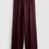 Strukturierte Satin-Hose mit geradem Bein Strukturierte Satin-Hose mit geradem Bein
