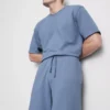 Strukturierte Schlafanzug-Shorts mit Kordelzug Strukturierte Schlafanzug-Shorts mit Kordelzug