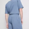 Strukturierte Schlafanzug-Shorts mit Kordelzug Strukturierte Schlafanzug-Shorts mit Kordelzug