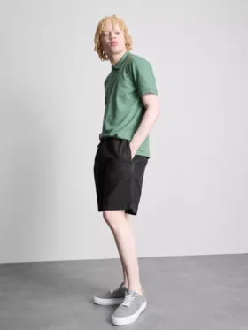 Strukturierte Shorts mit Kordelzug