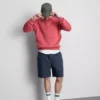 Strukturierte Shorts mit Kordelzug