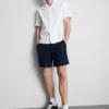 Strukturierte Shorts mit Kordelzug