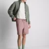 Strukturierte Shorts mit Kordelzug