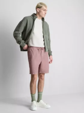 Strukturierte Shorts mit Kordelzug