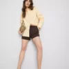 Strukturierte Shorts mit Kordelzug Strukturierte Shorts mit Kordelzug