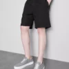 Strukturierte Shorts mit Kordelzug
