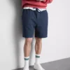 Strukturierte Shorts mit Kordelzug