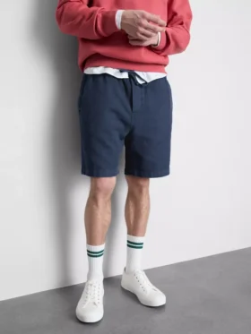 Strukturierte Shorts mit Kordelzug