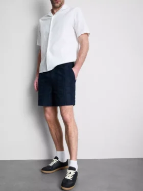 Strukturierte Shorts mit Kordelzug