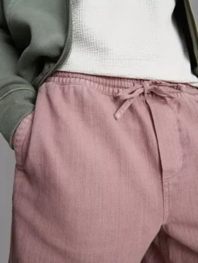 Strukturierte Shorts mit Kordelzug