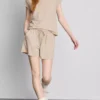 Strukturierte Shorts mit Kordelzug Strukturierte Shorts mit Kordelzug