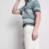 Strukturierte Shorts mit Kordelzug