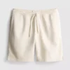 Strukturierte Shorts mit Kordelzug