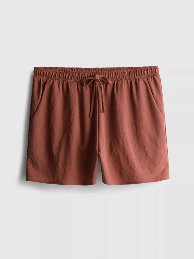 Strukturierte Shorts mit Kordelzug Strukturierte Shorts mit Kordelzug