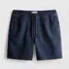 Strukturierte Shorts mit Kordelzug