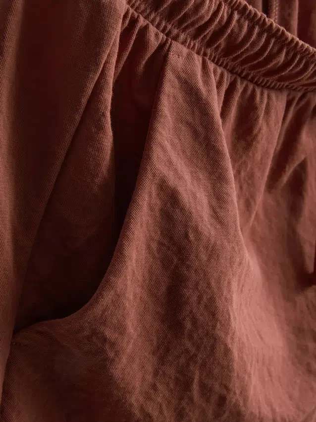 Strukturierte Shorts mit Kordelzug Strukturierte Shorts mit Kordelzug