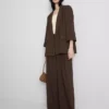 Strukturierter Blazer mit fallendem Revers Strukturierter Blazer mit fallendem Revers