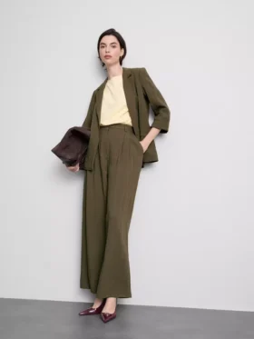 Strukturierter Blazer mit fallendem Revers Strukturierter Blazer mit fallendem Revers